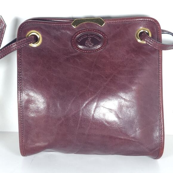 Aldo Filosini VTG Brown Leather Craftsman Crossbody Shoulder Bag Made In Italy - Picture 3 of 15